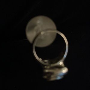 Topaz sterling silver plated costume ring